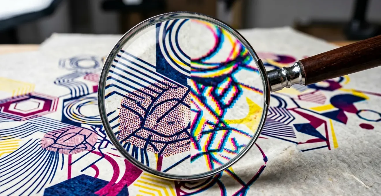 Comparaison entre une publicité grand format nette et floue montrant l'impact sur la crédibilité professionnelle