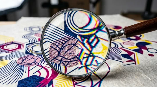 Comparaison entre une publicité grand format nette et floue montrant l'impact sur la crédibilité professionnelle