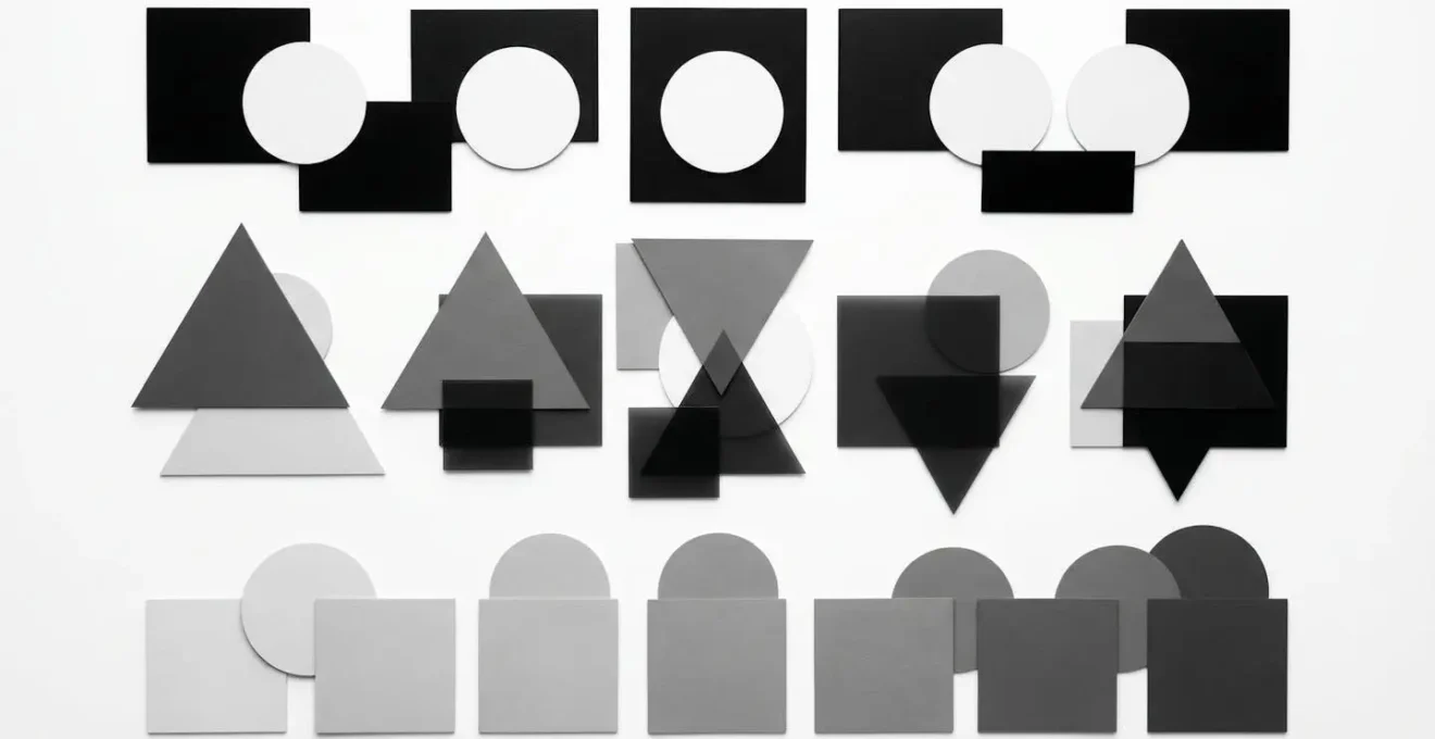 Comparaison visuelle de panneaux de signalisation avec différents niveaux de contraste pour l'accessibilité
