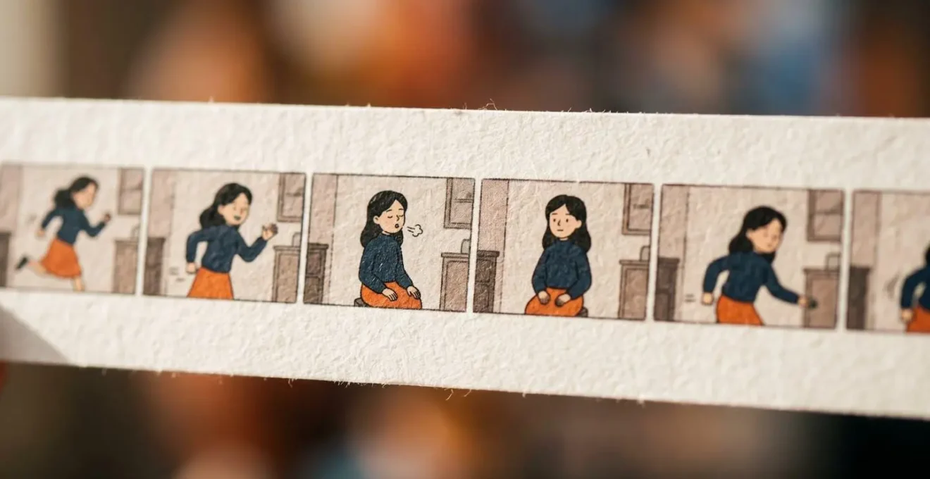 Montage vidéo montrant le rythme et les pauses dans une vidéo animée