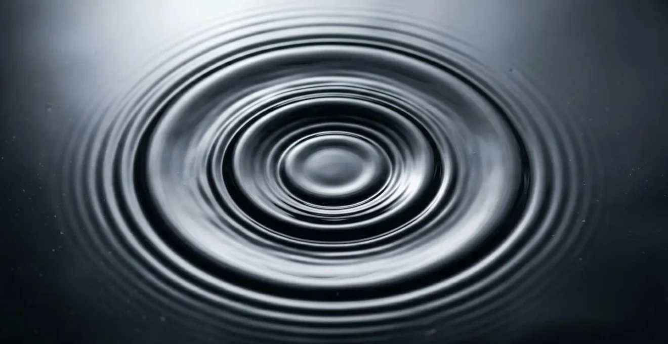 Représentation macro de cercles concentriques symbolisant les niveaux d'audience