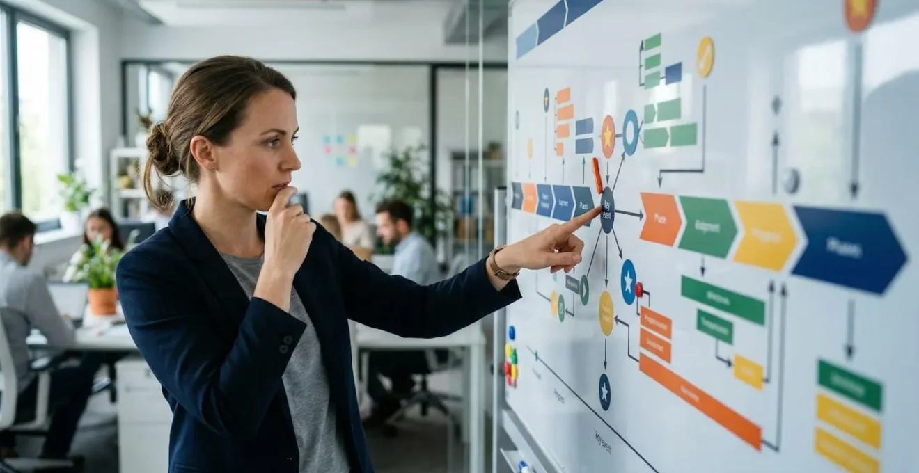 Timeline stratégique montrant la synergie entre affichage urbain et campagnes digitales